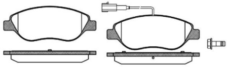 Тормозные колодки дисковые, комплект WOKING P9603.02