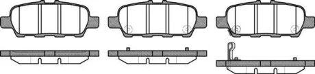 Тормозные колодки дисковые, комплект WOKING P9763.31