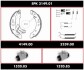 Колодки тормозные барабанные, комплект SPK 3149.01