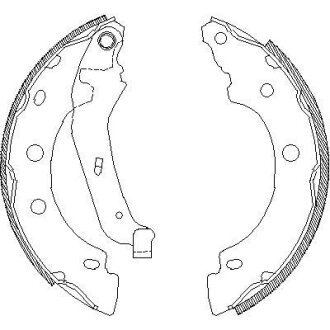 Колодки тормозные барабанные, комплект WOKING Z4043.00