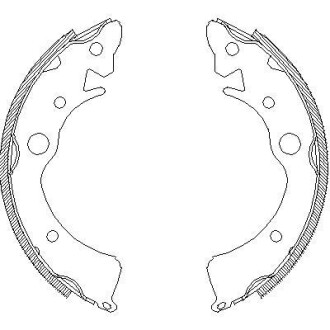 Колодки тормозные барабанные, комплект WOKING Z4096.00