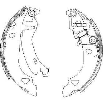 Колодки тормозные барабанные, комплект WOKING Z4302.00