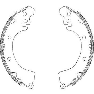 Колодки тормозные барабанные, комплект WOKING Z4370.00
