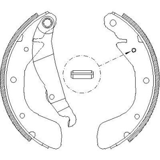 Колодки тормозные барабанные, комплект WOKING Z4398.00