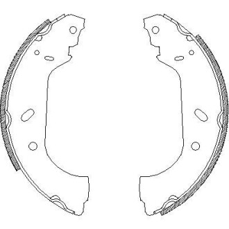 Колодки тормозные барабанные, комплект WOKING Z4417.00