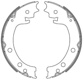Колодки тормозные стояночного тормоза WOKING Z4629.00