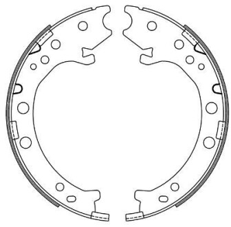 Колодки тормозные стояночного тормоза WOKING Z4667.00