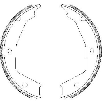 Колодки тормозные стояночного тормоза WOKING Z4705.00