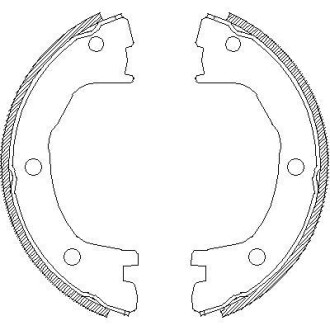 Колодки тормозные стояночного тормоза WOKING Z4712.00