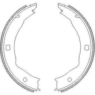 Колодки тормозные стояночного тормоза WOKING Z4717.00