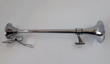 Сигнал воздушный 1-дудка круглая 12V/24V L640MM WOSM F-394 WS