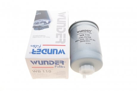 Фільтр паливний VW LT 2.4D/T3 1.6D/TD -88/Golf II -87 (без підігр.) Wunder-filter WB 110