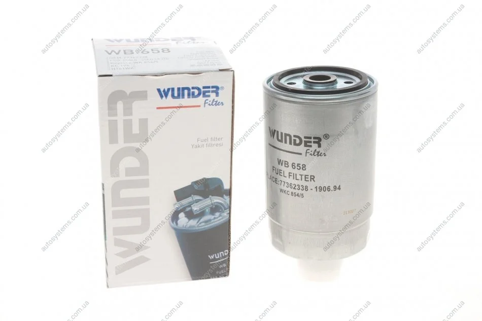 Фільтр паливний Citroen Jumper/Fiat Ducato/Peugeot Boxer 2.0-2.8 HDi 02- Wunder-filter WB 658 (фото 1)