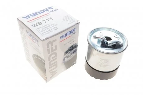 Фільтр паливний MB Sprinter 2.2-3.0CDI (+отв. датчика води) Wunder-filter WB 715