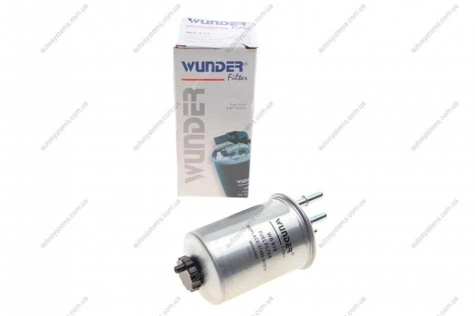 Фільтр паливний Ford Connect 1.8DI/TDCI 02-13/Mondeo 2.0-2.2 D 00-07 KIA Carnival 2.9 D 99-15 Wunder-filter WB 919 (фото 1)