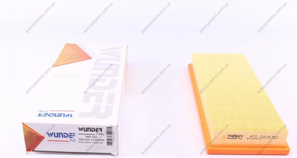 Фільтр повітряний Ford Escort 1.6 83-90 Wunder-filter WH 124 (фото 1)