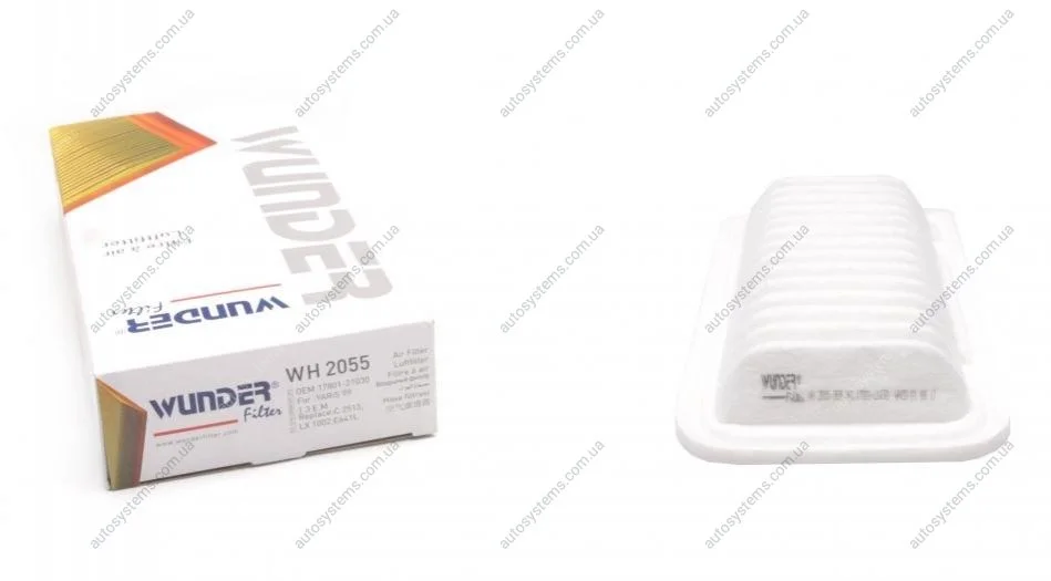 Фільтр повітряний Toyota Yaris 1.3-1.5i 99- Wunder-filter WH 2055 (фото 1)