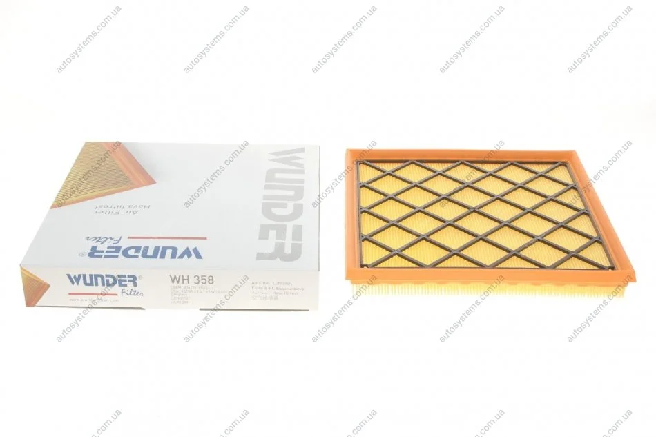 Фільтр повітряний Opel Astra H 1.6Turbo/1.7/1.9CDTI 04- Wunder-filter WH 358 (фото 1)