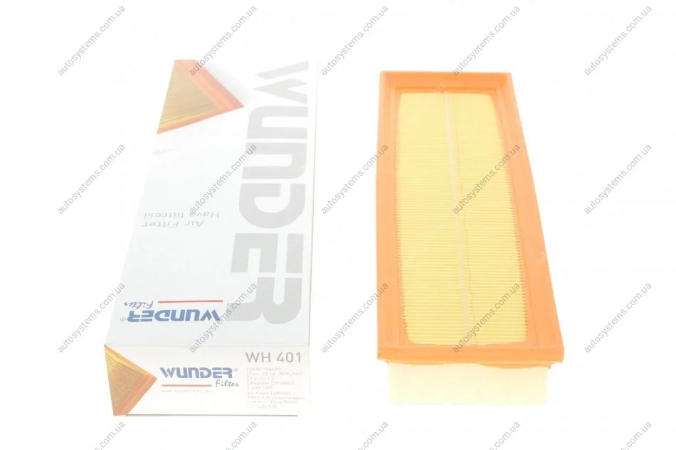 Фільтр повітряний Citroen Berlingo/Peugeot Partner 1.1/1.4i 02- Wunder-filter WH 401 (фото 1)