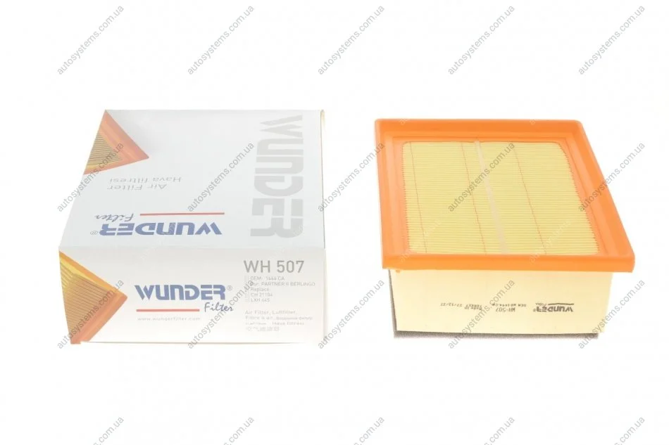 Фільтр повітряний Peugeot Partner 2.0 HDI 03- Wunder-filter WH 507 (фото 1)