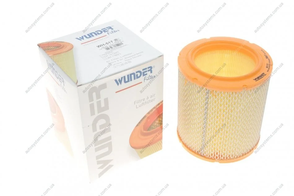 Фільтр повітряний Fiat Ducato/Peugeot Boxer/Citroen Jumper 1.9/2.4/2.5D 82-02 Wunder-filter WH 517 (фото 1)