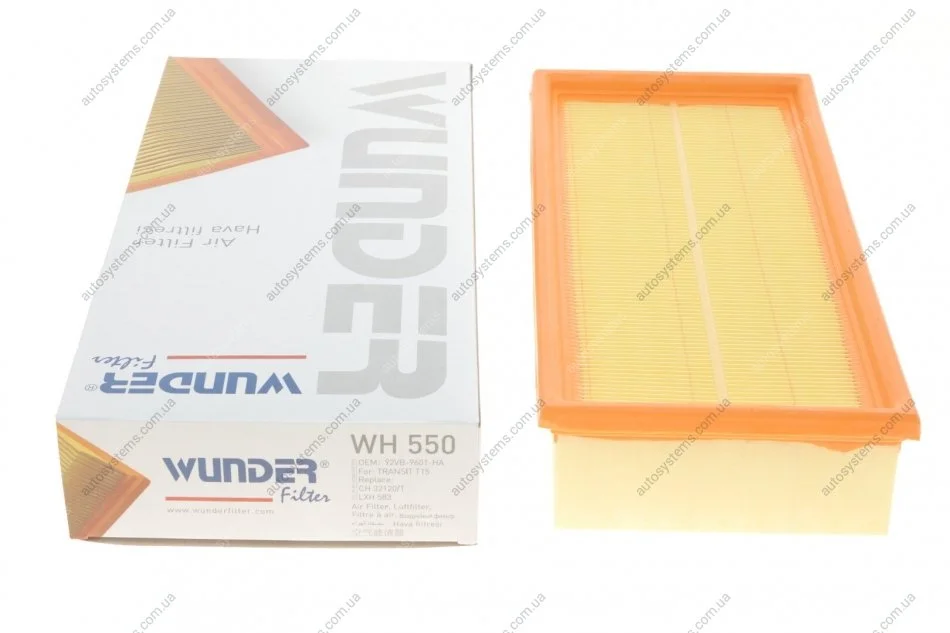 Фільтр повітряний Ford Transit 97-00 (довгий) Wunder-filter WH 550 (фото 1)