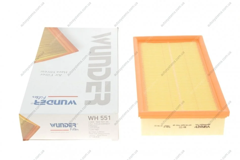 Фільтр повітряний Ford Connect 02- Wunder-filter WH 551 (фото 1)