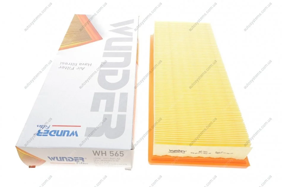 Фільтр повітряний Ford Mondeo 1.8-3.0 99-07 Wunder-filter WH 565 (фото 1)
