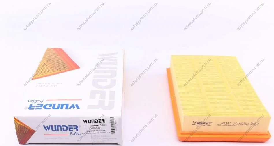 Фільтр повітряний Fiat Stilo 1.9 JTD 01-08 Wunder-filter WH 612 (фото 1)