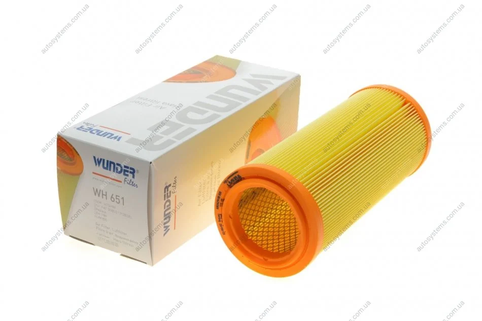 Фільтр повітряний Fiat Doblo 1.6i/1.9D/JTD 01- Wunder-filter WH 651 (фото 1)