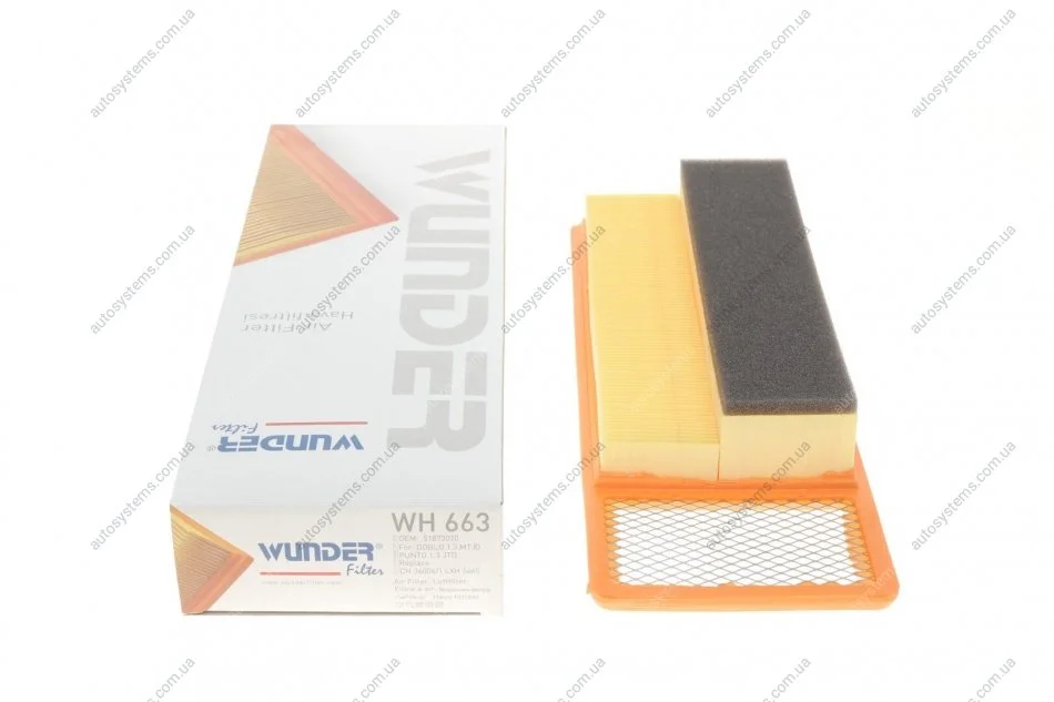Фільтр повітряний Fiat Doblo 1.3D Multijet 10- Wunder-filter WH 663 (фото 1)