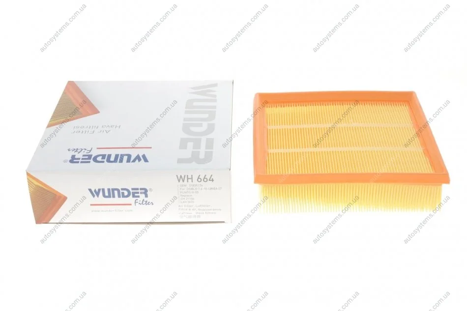 Фільтр повітряний Fiat Doblo 1.6-2.0JTD 10- Wunder-filter WH 664 (фото 1)