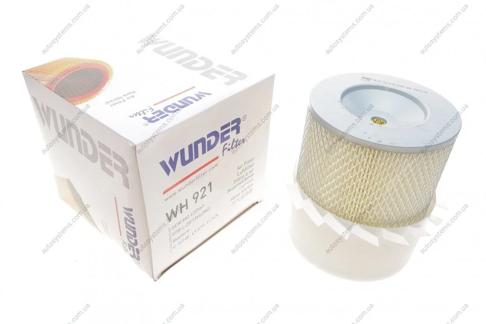 Фільтр повітряний Mitsubishi Pajero 2.5 TD 87- Wunder-filter WH 921 (фото 1)