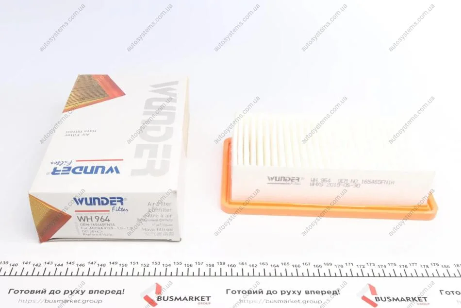 Фільтр повітряний Nissan Micra V 0.9-1.0/1.5DCI 16- Wunder-filter WH 964 (фото 1)