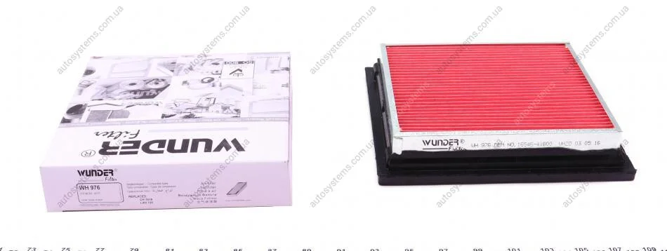 Фільтр повітряний Nissan Micra 1.0-1.4 92-03 Wunder-filter WH 976 (фото 1)