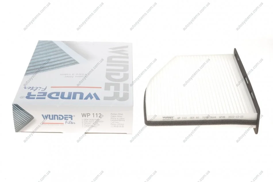 Фільтр салону VW Caddy 1.9TDI 03- Wunder-filter WP 112 (фото 1)