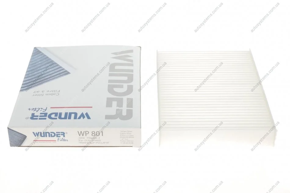 Фільтр салону Renault Kangoo 97- Wunder-filter WP 801 (фото 1)