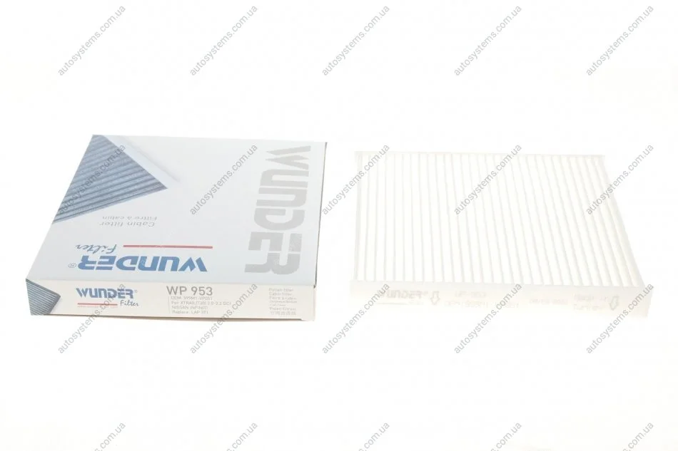 Фільтр салону Nissan X-trail 01-/ Murano 03-/ Infiniti EX 08-/ FX 03- Wunder-filter WP 953 (фото 1)