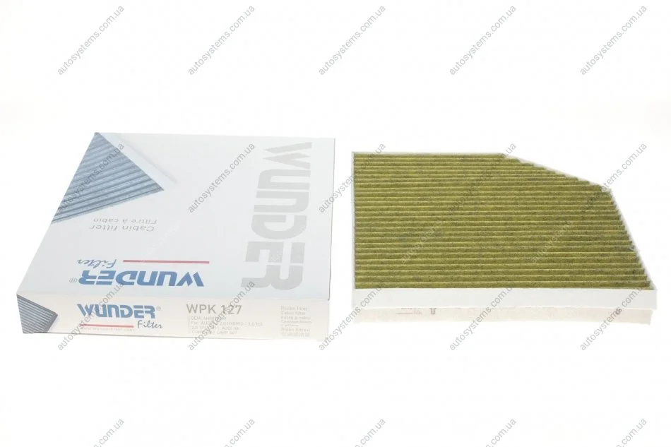 Фільтр салону Audi A6/A7/A8 10- (вугільний) Wunder-filter WPK 127 (фото 1)