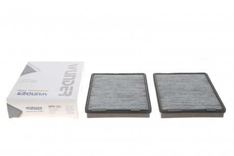 Фільтр салону BMW 5 (E39) (вугільний) (к-кт 2 шт.) Wunder-filter WPK 203