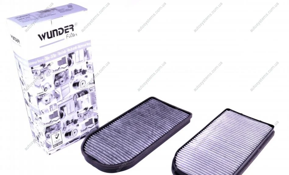 Фільтр салону BMW 7 (E38) 2.5tds-5.4i (вугільний) (к-кт 2 шт.) Wunder-filter WPK 208 (фото 1)