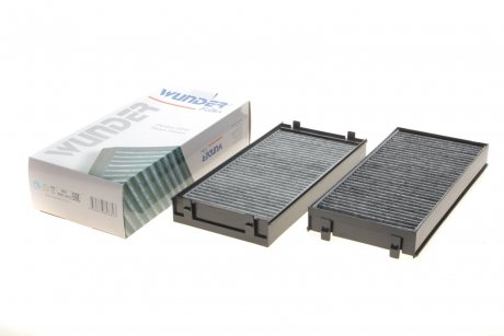 Фільтр салону BMW X5 (E70/F15)/X6 (E71/E72) 2.0-4.8 07- (вугільний) (2шт) Wunder-filter WPK 218