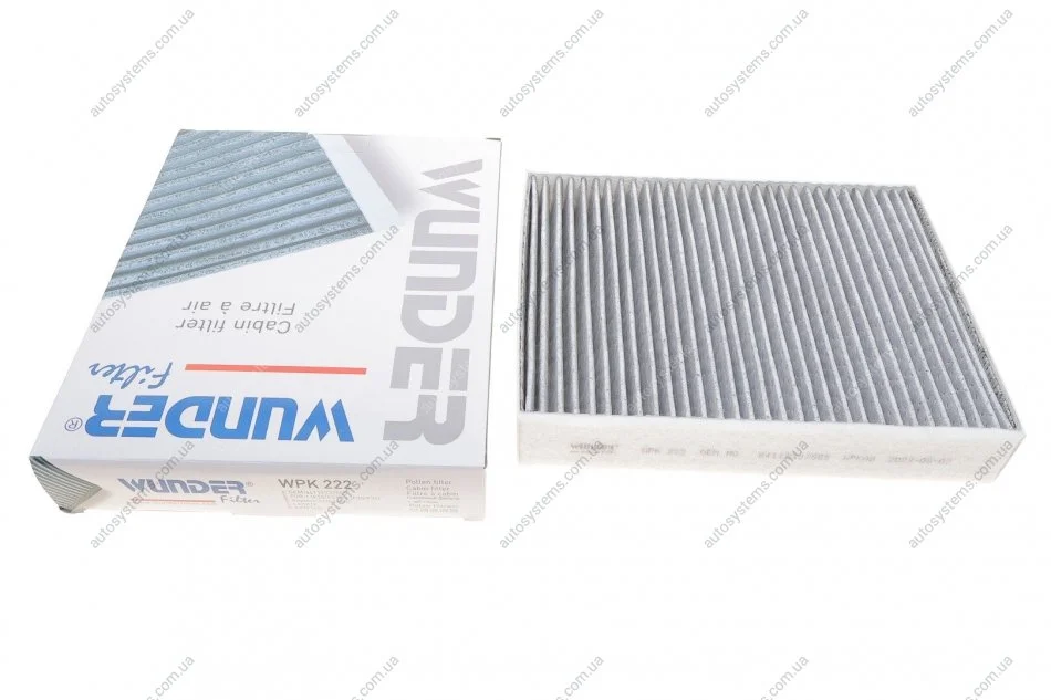 Фільтр салону BMW 3 (F30/F80) 1.6-4.0D 11- (вугільний) Wunder-filter WPK 222 (фото 1)