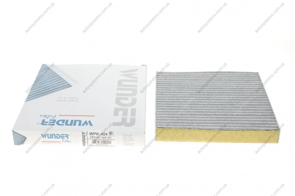 Фільтр салону Citroen Berlingo/Peugeot Partner 1.1-2.0HDI -08 (вугільний) Wunder-filter WPK 404 (фото 1)