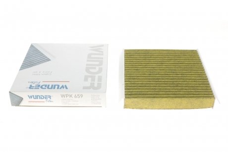 Фільтр салону Peugeot Bipper/Citroen Nemo 08- (вугільний) Wunder-filter WPK 659