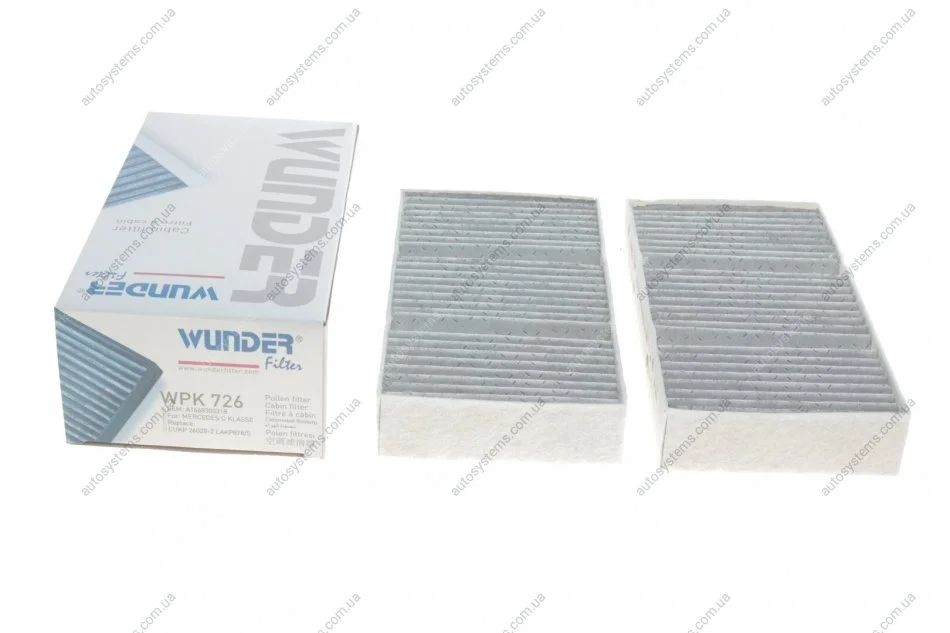 Фільтр салону MB M-class (W166) 11- (вугільний) Wunder-filter WPK 726 (фото 1)