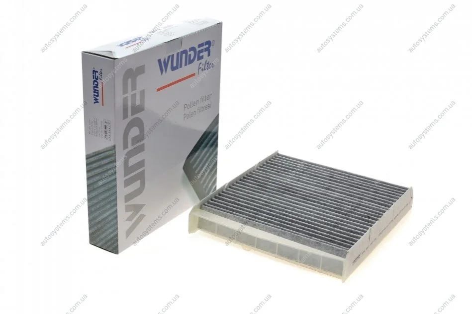 Фільтр салону Volvo S60/S70/S80/V70/XC90 -14 (вугільний) Wunder-filter WPK 853 (фото 1)