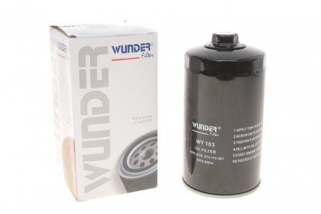 Фільтр масляний VW T4 2.4D/2.5DTI Wunder-filter WY 103