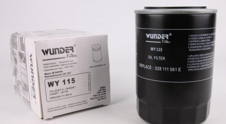 Фільтр масляний Audi/VW Wunder-filter WY 115