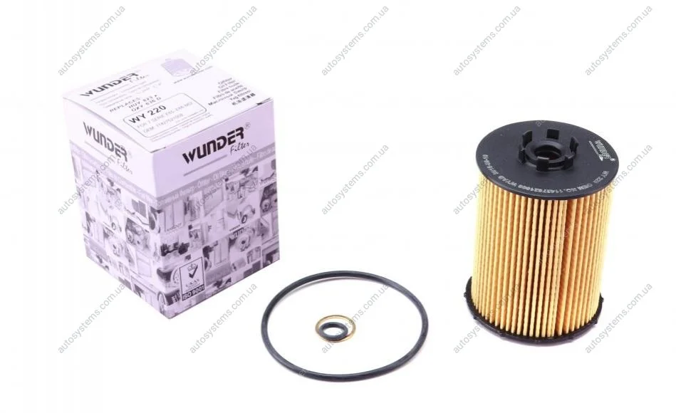 Фільтр масляний BMW 5 (E60)/7 (E65) 3.0-6.0i 03- Wunder-filter WY 220 (фото 1)